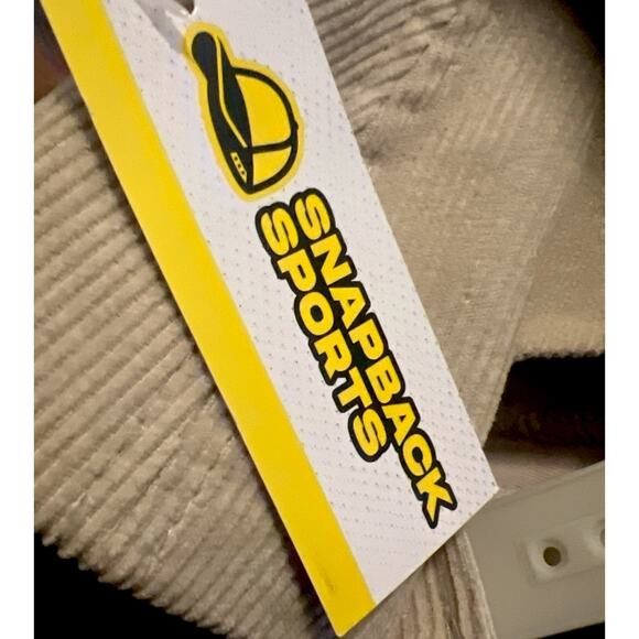 Snapback Sports Corduroy Hat Rope Upside Down - Picture 6 of 7